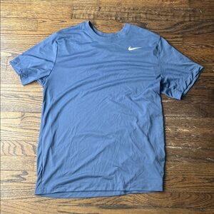 Nike Men's Short Sleeve Dri fit Tee in Slate Blue